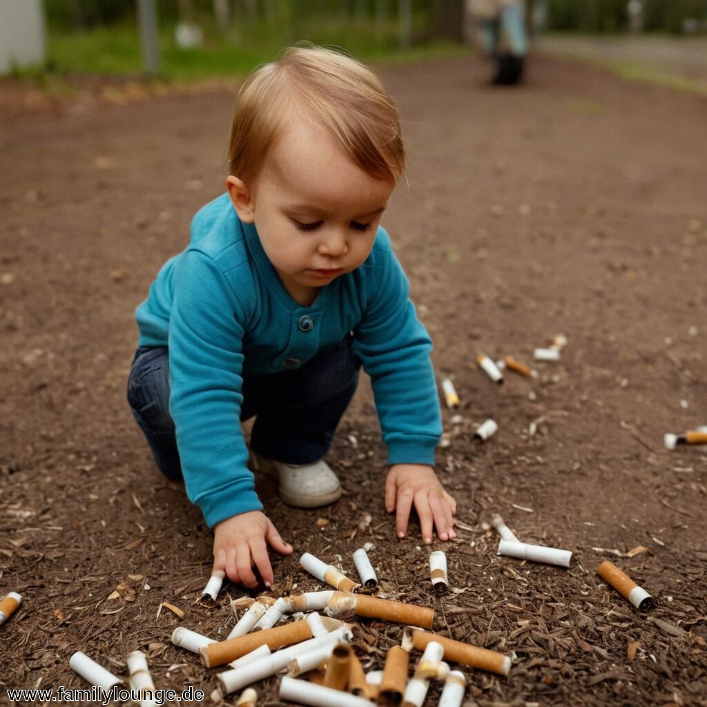 Zigarettenkippen » eine tödliche Gefahr für Kinder