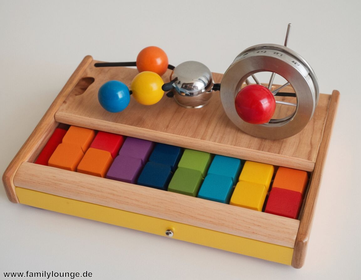 Klangspiel aus Holz und Metall - Montessori Spielzeug 2 Jahre » Förderung spielerisch erleben