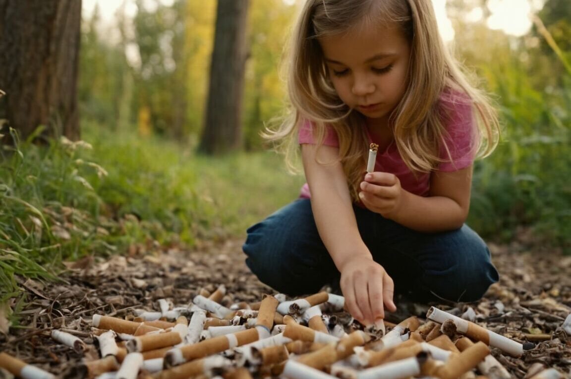 Zigarettenkippen » eine tödliche Gefahr für Kinder