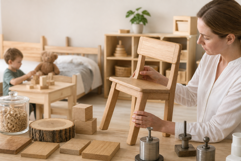 Kinderzimmermöbel aus Massivholz. Prüfnormen, Materialqualität und Langlebigkeit im Überblick